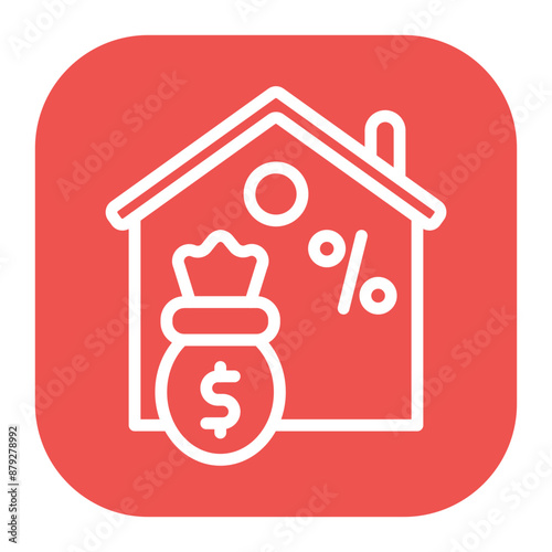Mortgage icon vector image. Can be used for Loan.