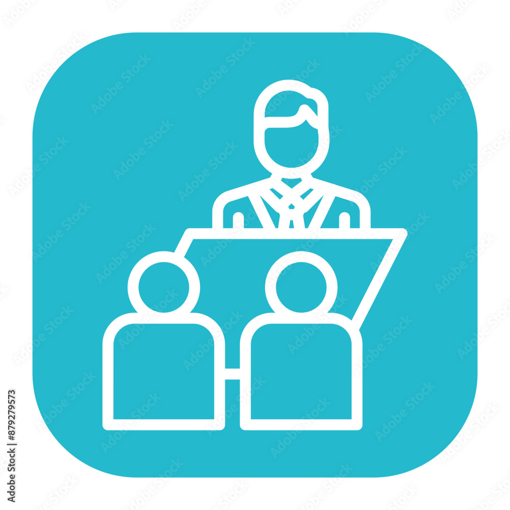 Client Meeting icon vector image. Can be used for Freelancer. Client Meeting icon vector image. Can be used for Freelancer.