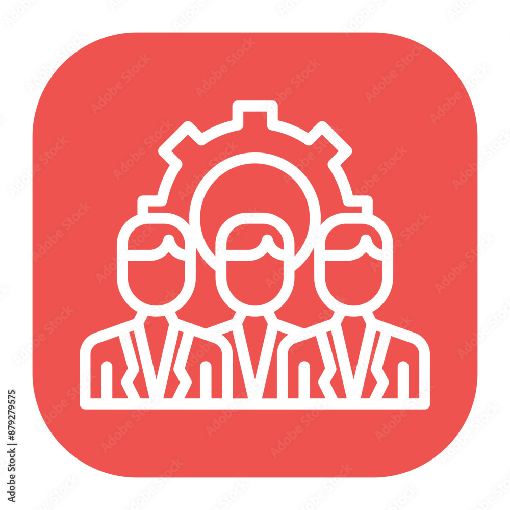 Workforce Management icon vector image. Can be used for Operations Management. Workforce Management icon vector image. Can be used for Operations Management.
