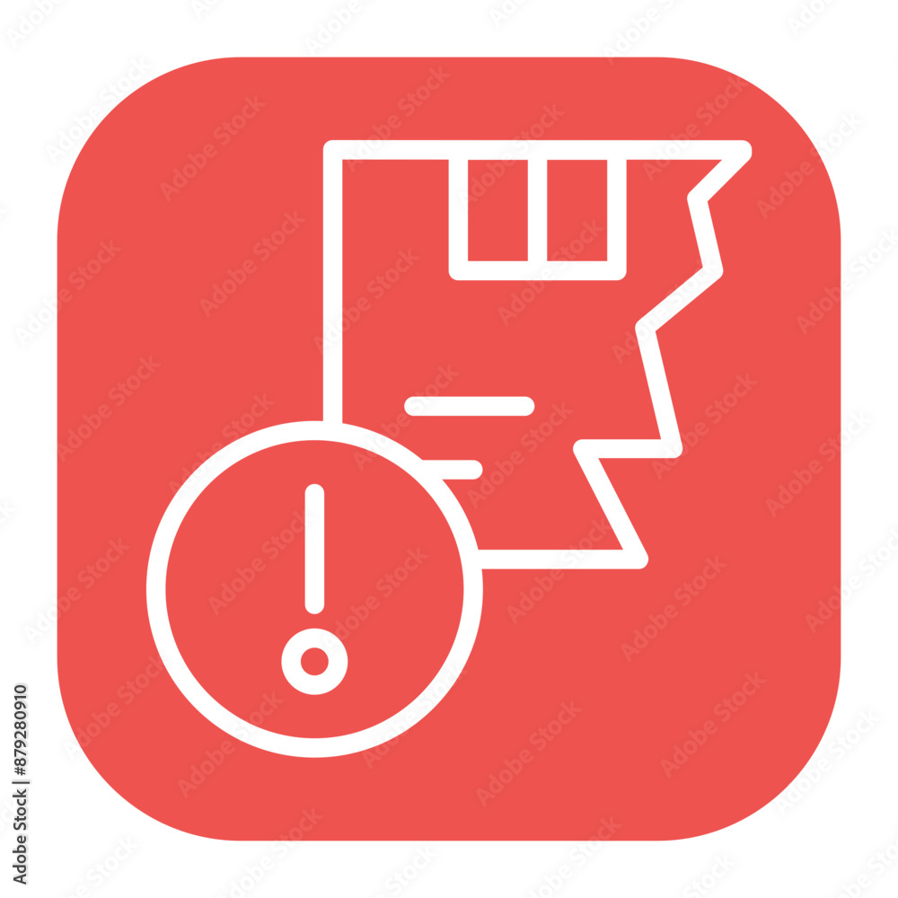 Shipment Damage icon vector image. Can be used for Order Fulfilment. Shipment Damage icon vector image. Can be used for Order Fulfilment.
