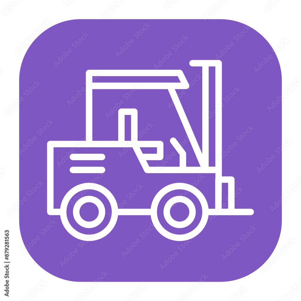 Forklift icon vector image. Can be used for Manufacturing and Distribution. Forklift icon vector image. Can be used for Manufacturing and Distribution.