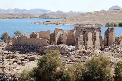 Qasr Ibrim along the Lake Nasser in Egypt