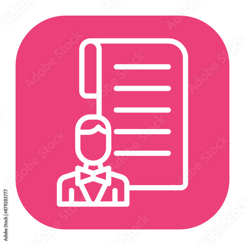 Job Application icon vector image. Can be used for Job Fair.