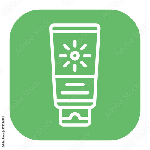 Sunscreen icon vector image. Can be used for Sun Protection.