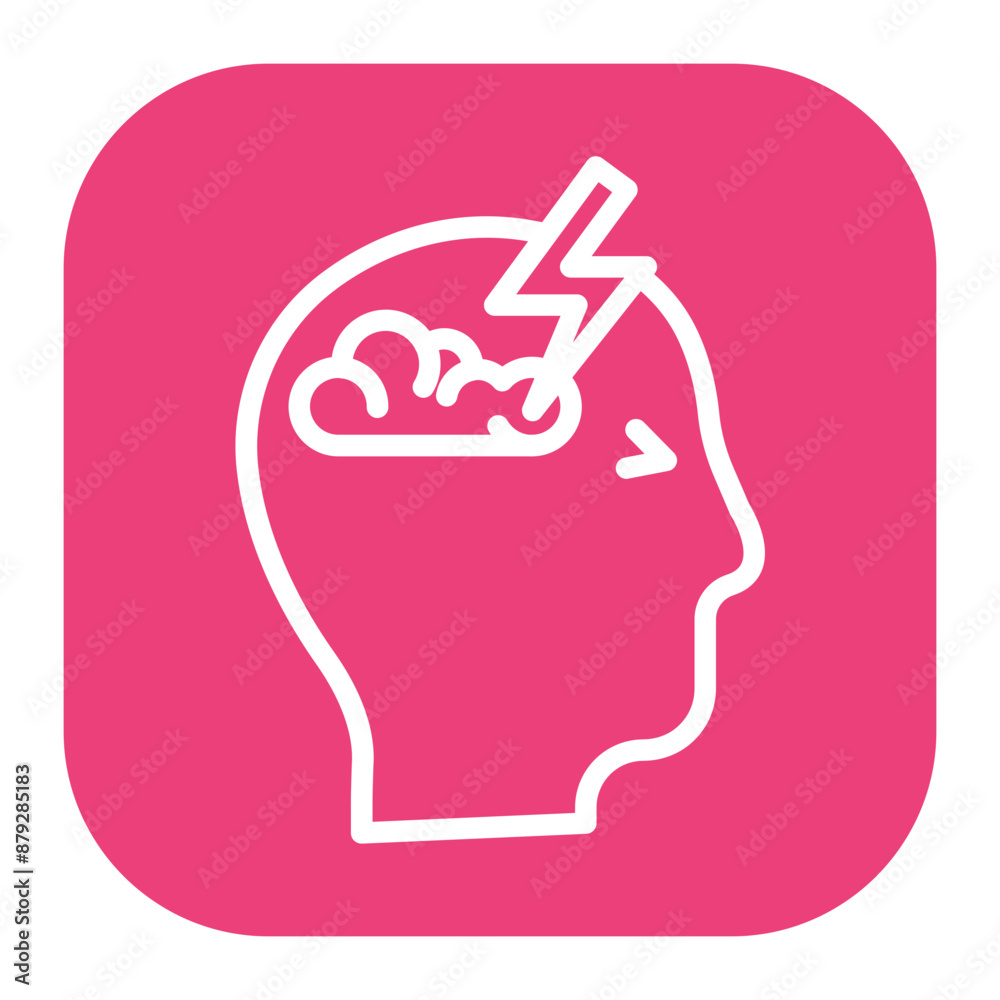Fototapeta premium Brainstorming icon vector image. Can be used for Organization.