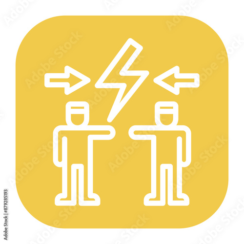 Conflict Resolution icon vector image. Can be used for Organization.