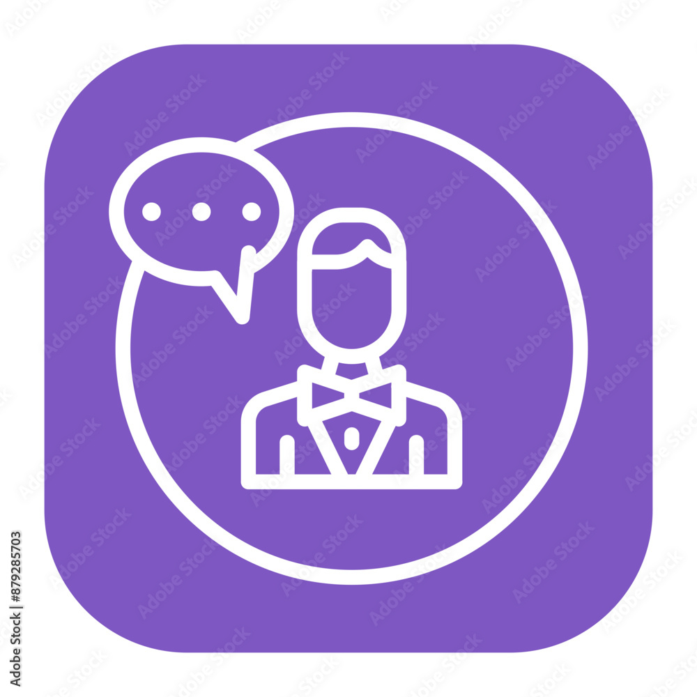 Open Communication icon vector image. Can be used for Organization. Open Communication icon vector image. Can be used for Organization.
