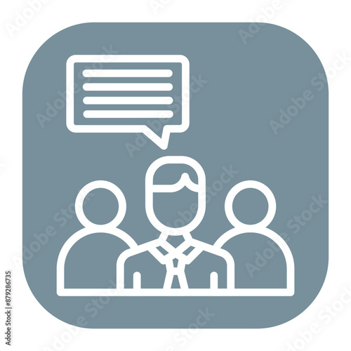 Expert opinion icon vector image. Can be used for Thought Leadership.