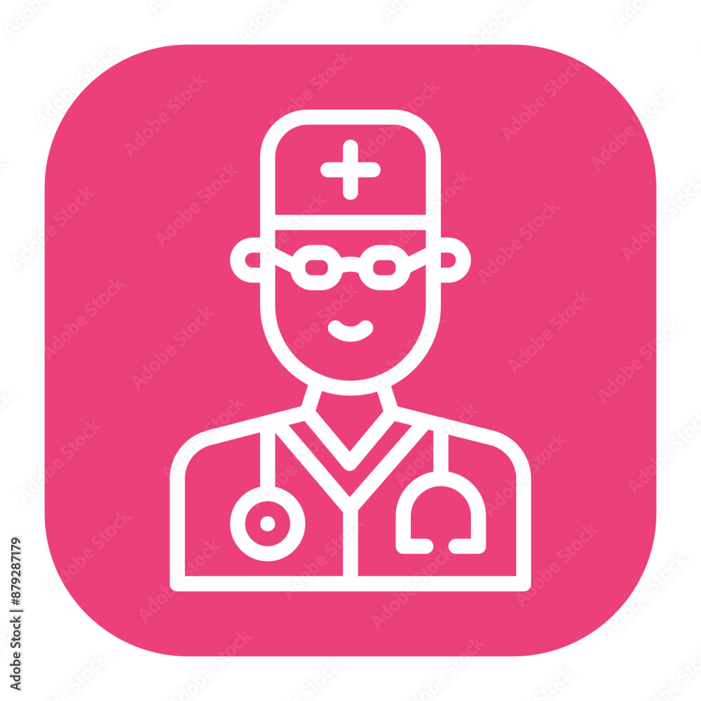 Doctor icon vector image. Can be used for Physical Wellbeing.