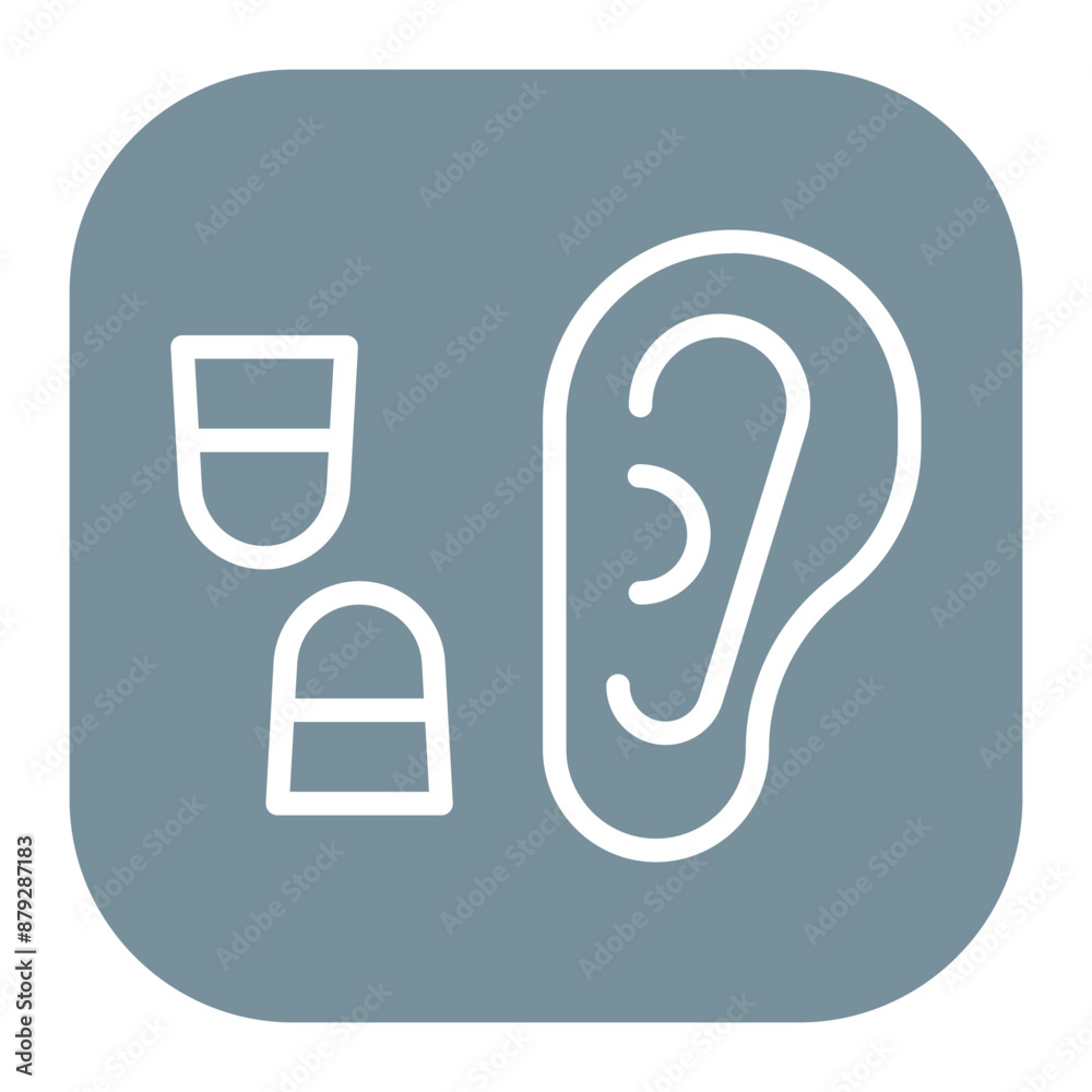 Earplugs icon vector image. Can be used for Physical Wellbeing. Earplugs icon vector image. Can be used for Physical Wellbeing.