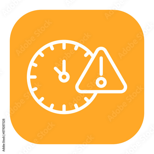 Delay icon vector image. Can be used for Business Disruption.