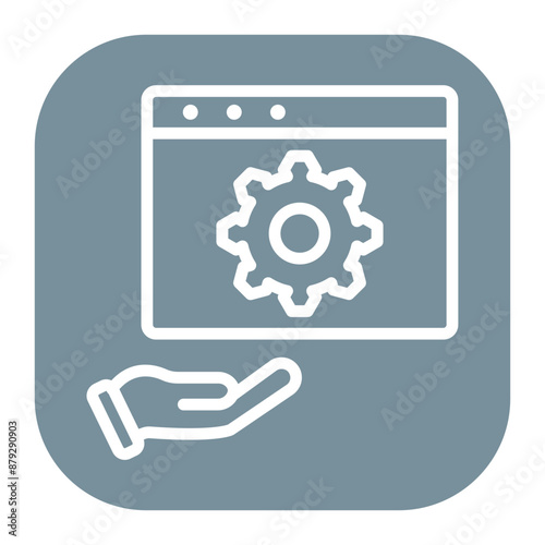 Manual Testing icon vector image. Can be used for Software Testing.