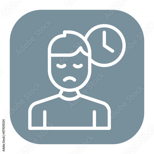 Restlessness icon vector image. Can be used for ADHD.