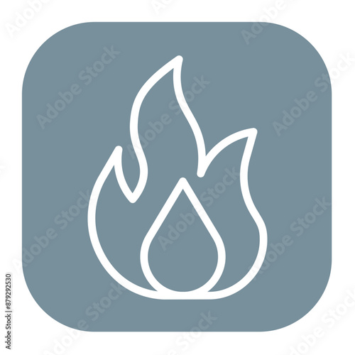Burn icon vector image. Can be used for Skin Burns.