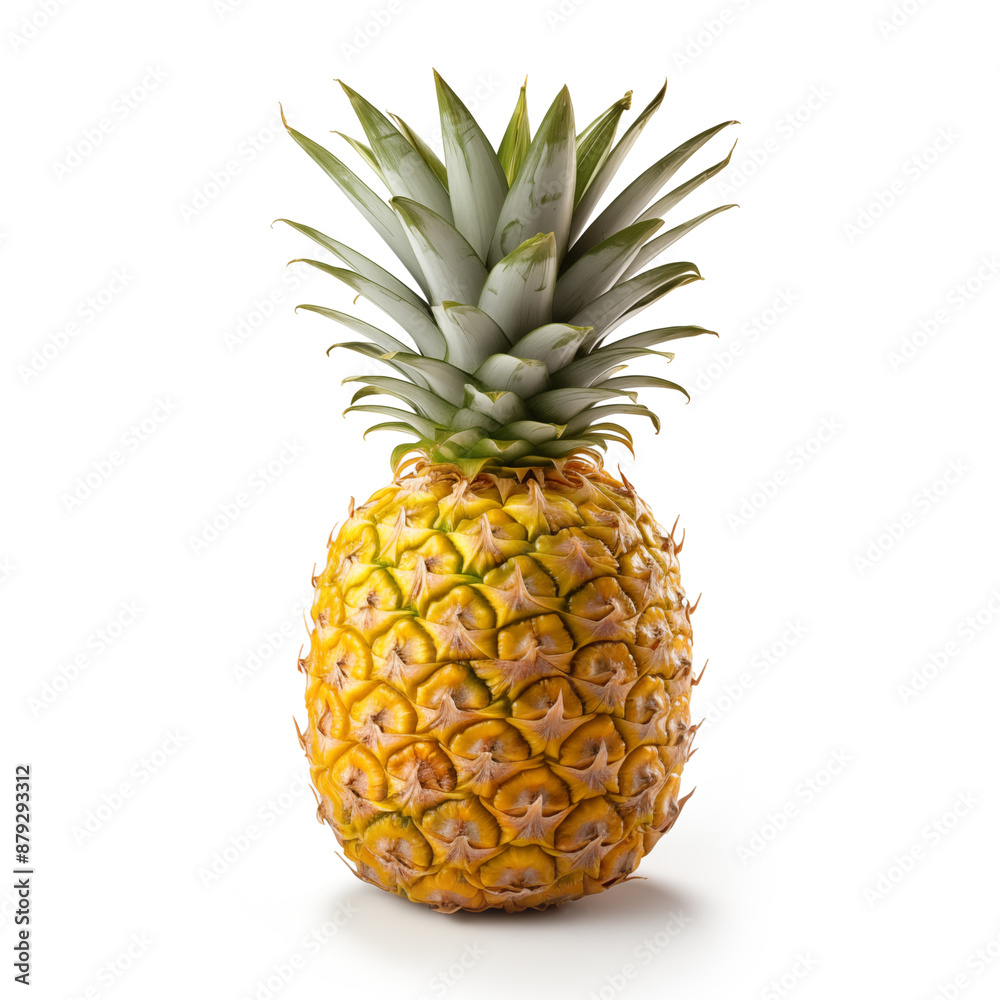 ripe pineapple isolated on white background ripe pineapple isolated on white background