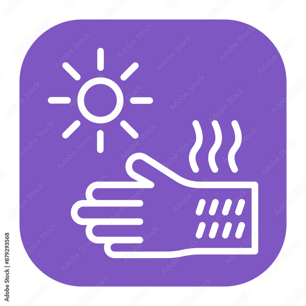 Sunburn icon vector image. Can be used for Skin Burns. Sunburn icon vector image. Can be used for Skin Burns.