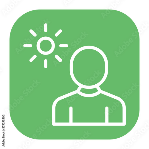 Sun Exposure icon vector image. Can be used for Skin Burns.