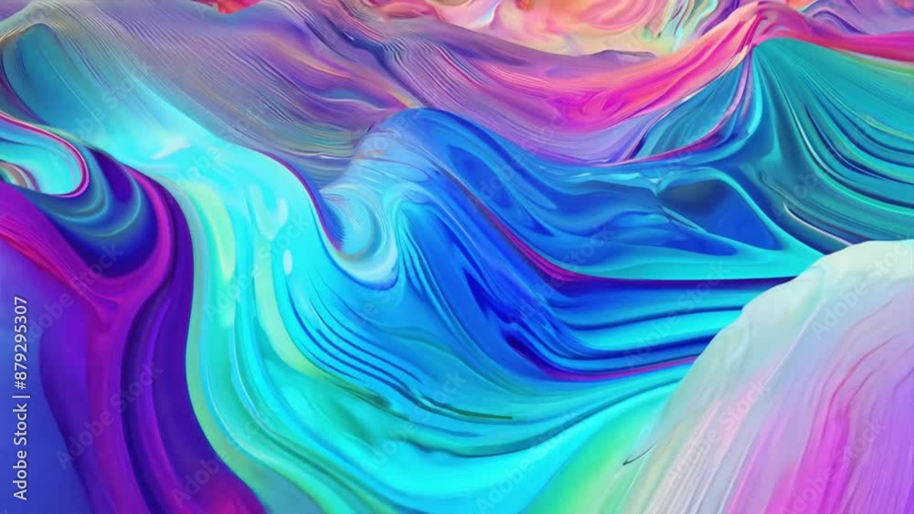 Abstract, colorful waves flow with energy in a digital illustration perfect for a wallpaper Abstract, colorful waves flow with energy in a digital illustration perfect for a wallpaper