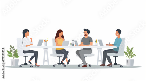 illustration of office work...