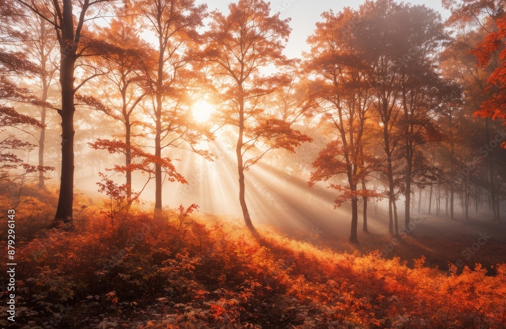 Fototapeta premium Autumn Sunrise Magic