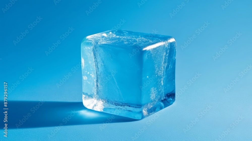 Crystal clear cube frozen in time Crystal clear cube frozen in time