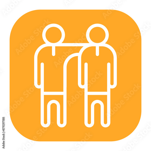 Companions icon vector image. Can be used for Social Relationship.