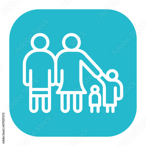 Family icon vector image. Can be used for Social Relationship.