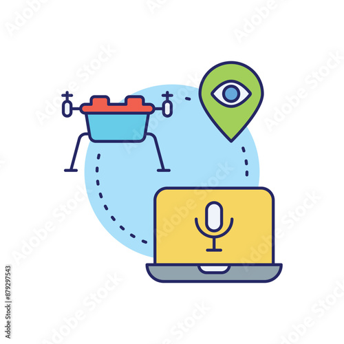 Drone Technology vector icon