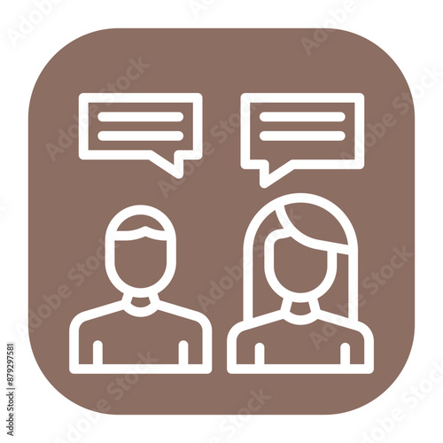 Interactions icon vector image. Can be used for Social Relationship.