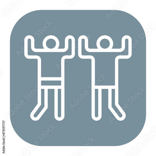 Playmates icon vector image. Can be used for Social Relationship.