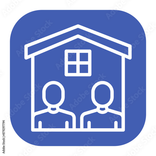 Roommates icon vector image. Can be used for Social Relationship.