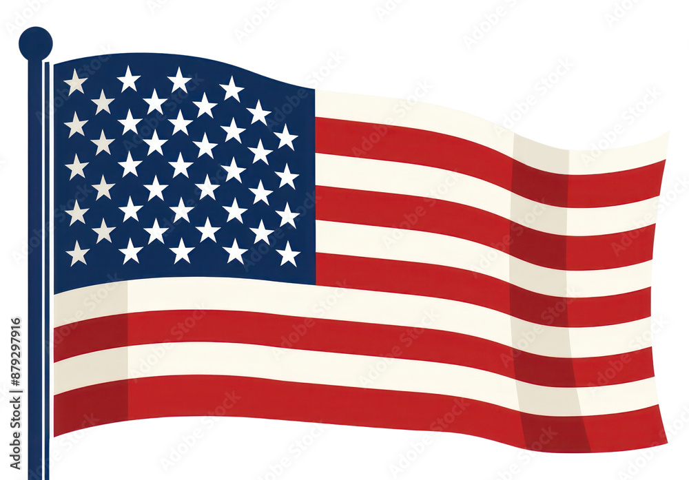 Obraz premium PNG Flag white background independence patriotism.