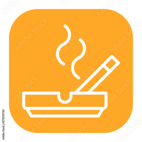 Ashtray icon vector image. Can be used for Smoking.