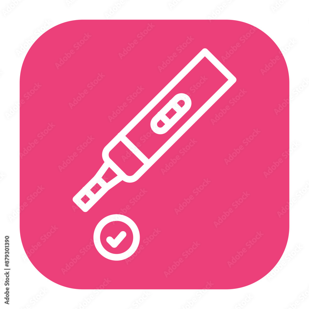 Pregnancy Test icon vector image. Can be used for Medical Tests.