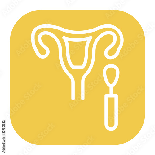 Pap Smear icon vector image. Can be used for Medical Tests.