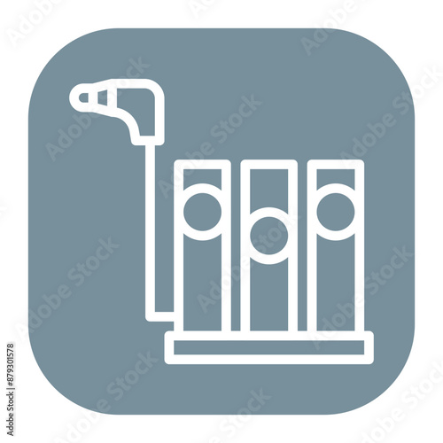 Spirometry icon vector image. Can be used for Medical Tests.