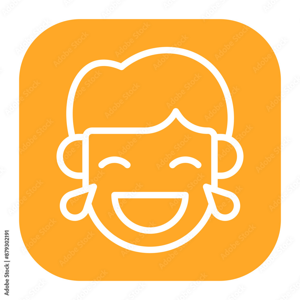 Laugh icon vector image. Can be used for Human Emotions. Laugh icon vector image. Can be used for Human Emotions.