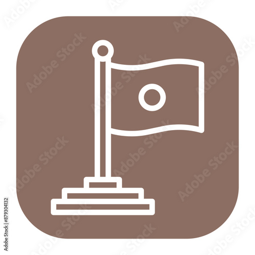 Flags icon vector image. Can be used for Data Science.