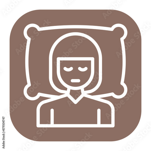 Insomnia icon vector image. Can be used for Burnout.