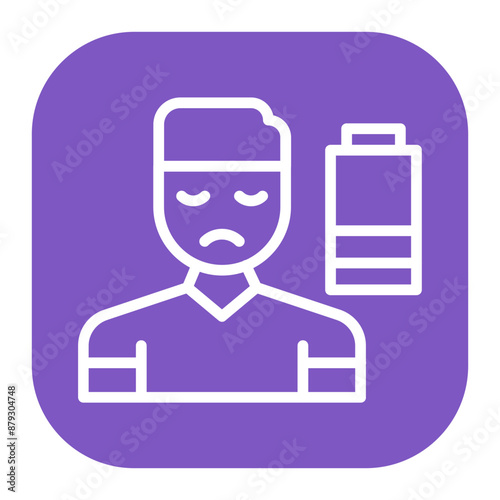 Fatigue icon vector image. Can be used for Burnout.