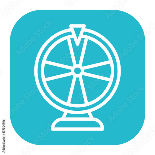Spinning Wheel icon vector image. Can be used for Burnout.