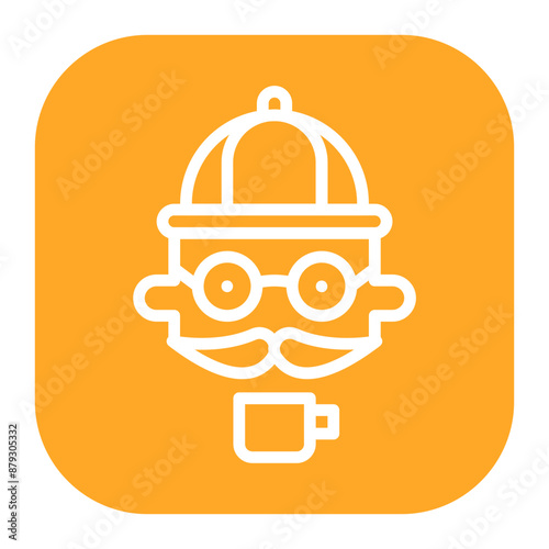 Hipster icon vector image. Can be used for Urban Tribes.