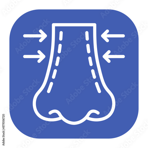 Rhinoplasty icon vector image. Can be used for Plastic and Cosmetic Surgery.