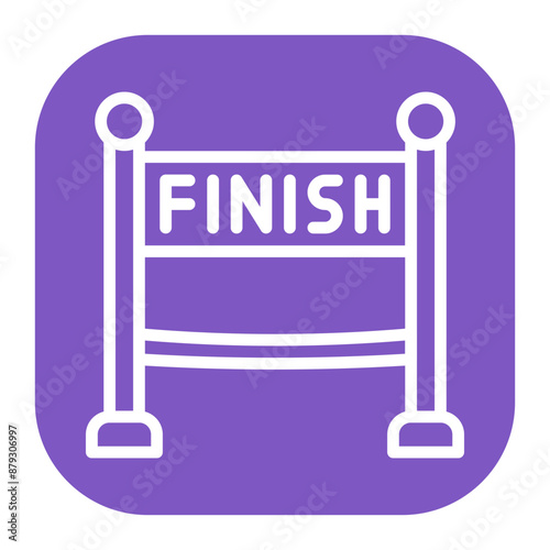Finish Line icon vector image. Can be used for Marathon.
