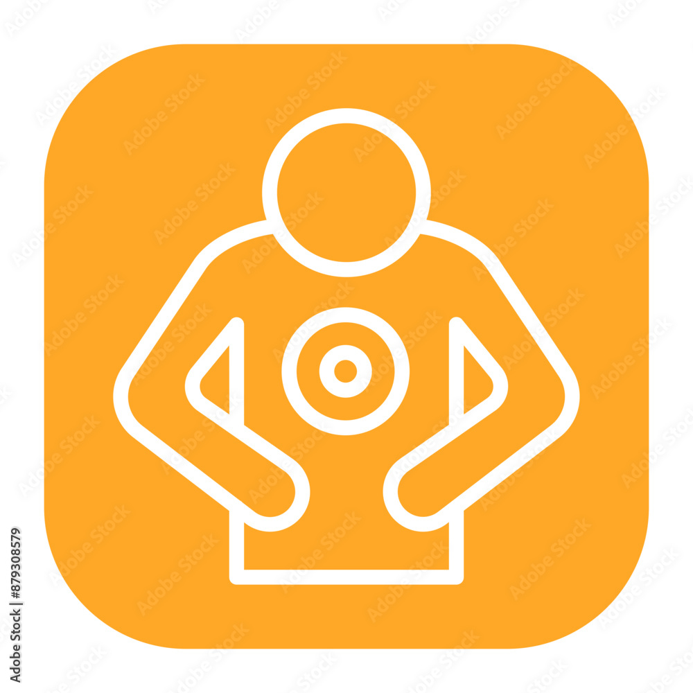 Abdominal Pain icon vector image. Can be used for Body Ache. Abdominal Pain icon vector image. Can be used for Body Ache.