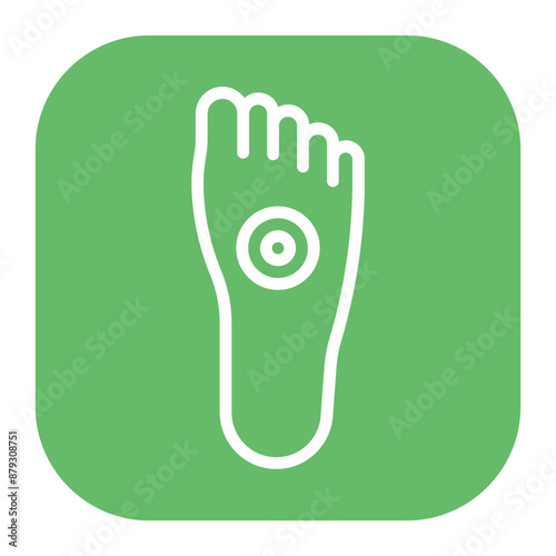 Foot Pain icon vector image. Can be used for Body Ache.