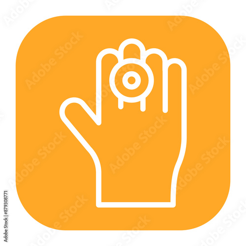 Finger Pain icon vector image. Can be used for Body Ache.