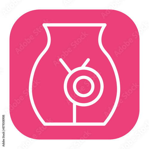 Pelvic Pain icon vector image. Can be used for Body Ache.