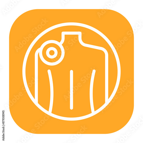 Shoulder Pain icon vector image. Can be used for Body Ache.