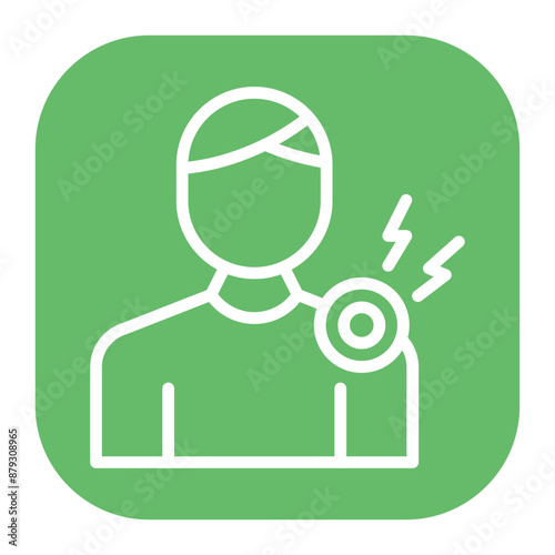 Soreness icon vector image. Can be used for Body Ache.